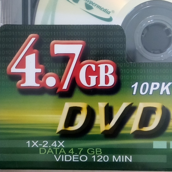 2/$20 NEW KHypermedia 1x-2.4x DVD+R Slim 10 Pack - Picture 2 of 3